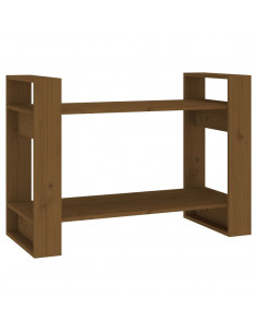 Libreria/Divisorio Miele 80x35x56,5 cm Legno Massello di Pino 2