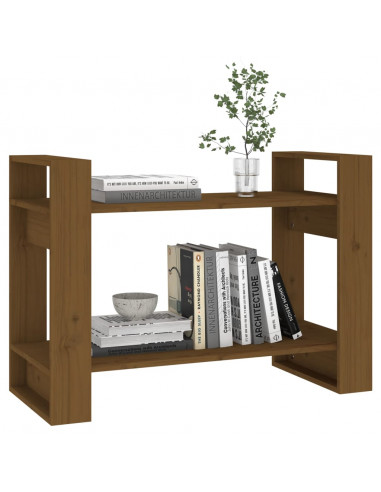 Libreria/Divisorio Miele 80x35x56,5 cm Legno Massello di Pino
