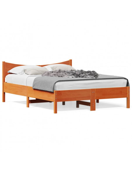 Giroletto Marrone Cera 140x200 cm in Legno Massello di Pino