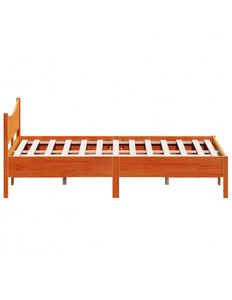 Giroletto Marrone Cera 140x200 cm in Legno Massello di Pino