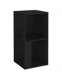 Armadio Angolare Nero 33x33x67 cm in Truciolato 2