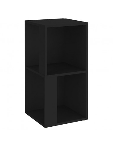 Armadio Angolare Nero 33x33x67 cm in Truciolato