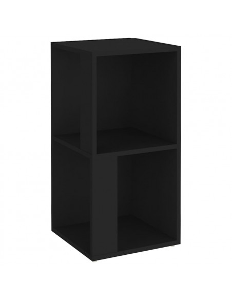 Armadio Angolare Nero 33x33x67 cm in Truciolato