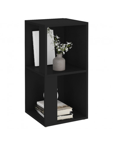 Armadio Angolare Nero 33x33x67 cm in Truciolato