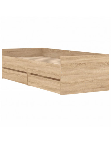 Giroletto con Cassetti Rovere Sonoma 90x190 cm