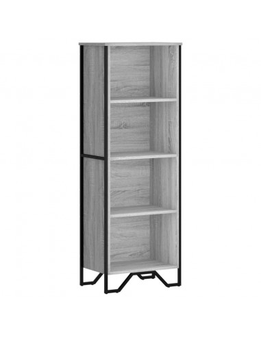 Libreria Grigio Sonoma 50x31x137,5 cm in Truciolato