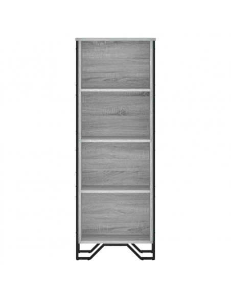 Libreria Grigio Sonoma 50x31x137,5 cm in Truciolato