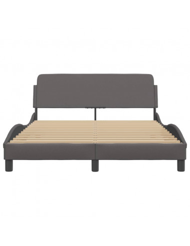 Giroletto con Testiera Crema 140x190 cm in Similpelle