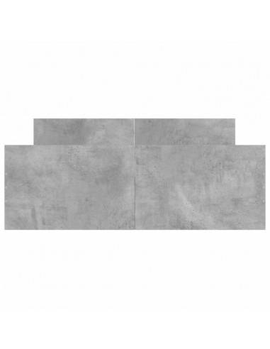 Giroletto con Testiera e Pediera Grigio Cemento 120x200 cm