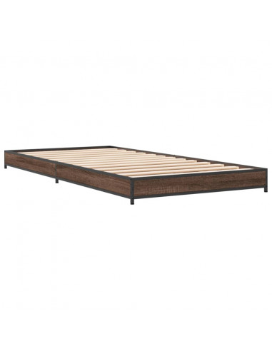 Giroletto Rovere Marrone 75x190 cm Legno Multistrato e Metallo