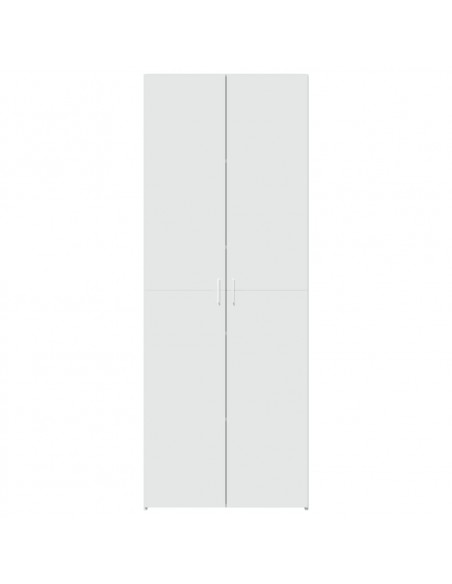 Credenza Bianca 70x42,5x185 cm in Legno Multistrato