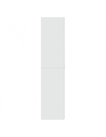 Credenza Bianca 70x42,5x185 cm in Legno Multistrato