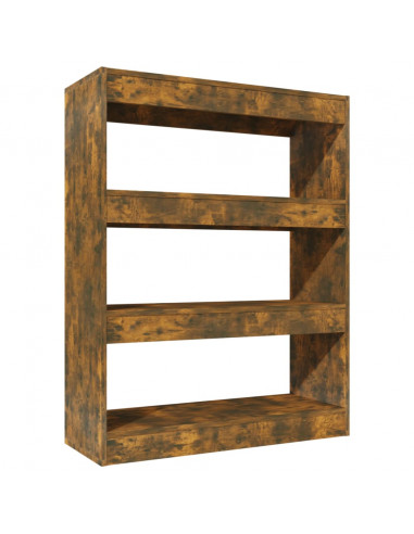 Libreria/Divisorio Rovere Fumo 80x30x103 cm Legno Multistrato