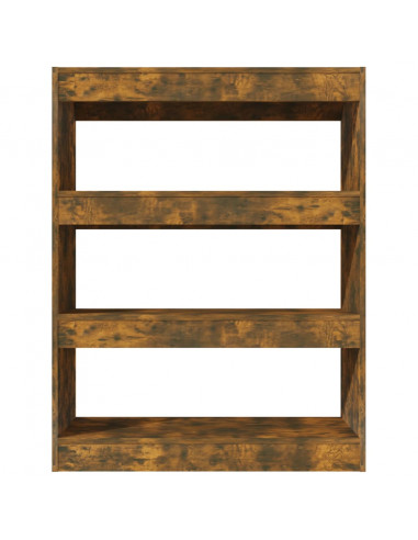 Libreria/Divisorio Rovere Fumo 80x30x103 cm Legno Multistrato