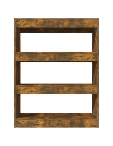 Libreria/Divisorio Rovere Fumo 80x30x103 cm Legno Multistrato