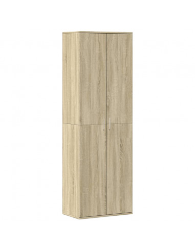 Credenza Rovere Sonoma 60x35x180 cm in Legno Multistrato