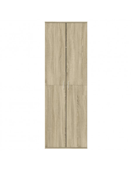 Credenza Rovere Sonoma 60x35x180 cm in Legno Multistrato