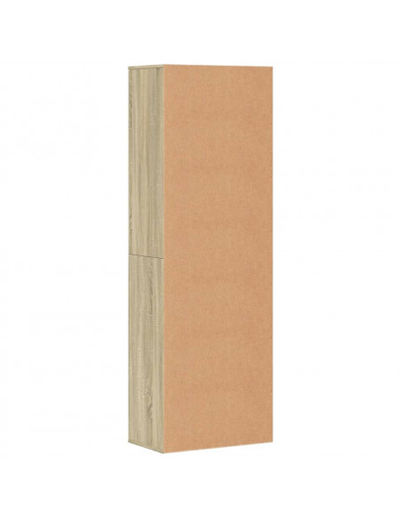 Credenza Rovere Sonoma 60x35x180 cm in Legno Multistrato