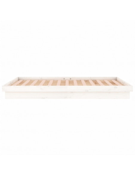 Giroletto LED Bianco 135x190 cm Double in Legno Massello