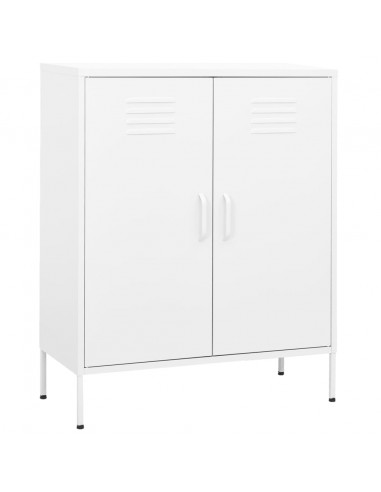 Armadietto Bianco 80x35x101,5 cm in Acciaio