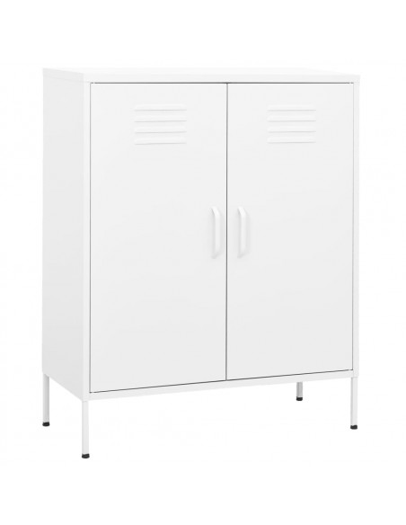 Armadietto Bianco 80x35x101,5 cm in Acciaio