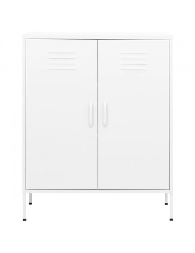 Armadietto Bianco 80x35x101,5 cm in Acciaio