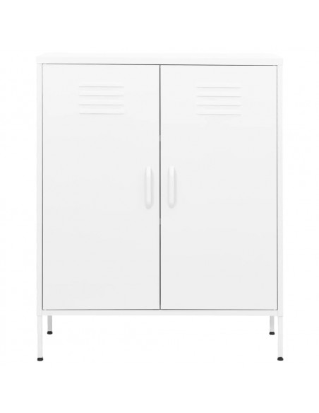 Armadietto Bianco 80x35x101,5 cm in Acciaio