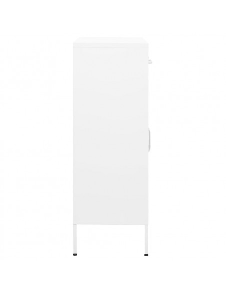 Armadietto Bianco 80x35x101,5 cm in Acciaio