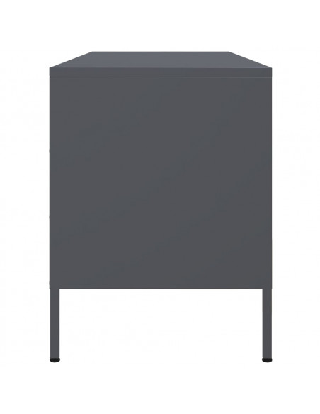 Mobile TV Antracite 100,5x39x50,5 cm in Acciaio