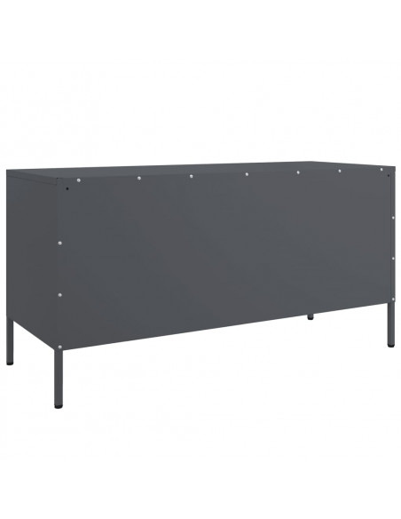 Mobile TV Antracite 100,5x39x50,5 cm in Acciaio