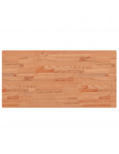 Piano Bagno 100x50x2,5 cm in Legno Massello di Faggio 2