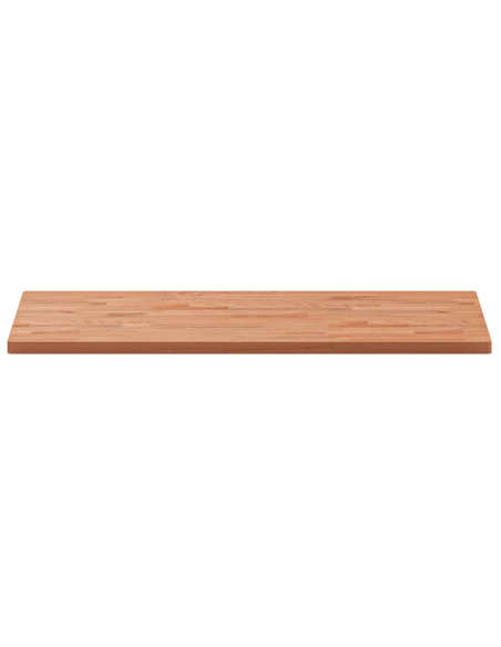 Piano Bagno 100x50x2,5 cm in Legno Massello di Faggio