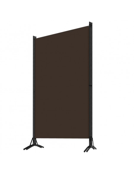 Paravento a 3 Pannelli Marrone 260x180 cm