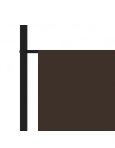 Paravento a 3 Pannelli Marrone 260x180 cm