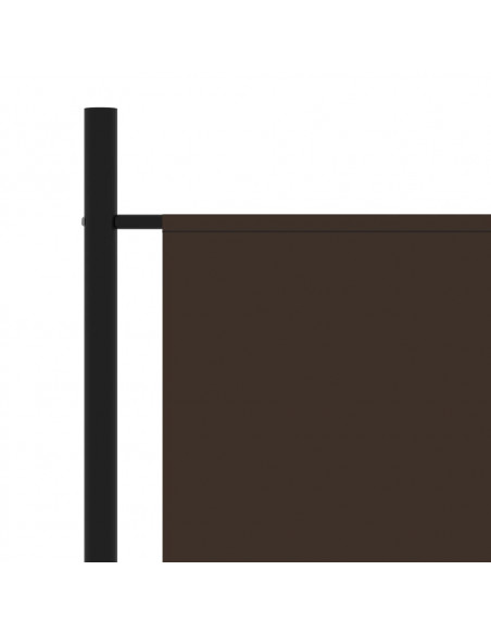 Paravento a 3 Pannelli Marrone 260x180 cm