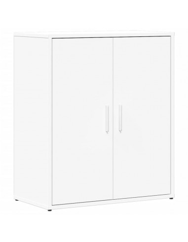 Credenze 2 pz Bianche 60x31x70 cm in Legno Multistrato