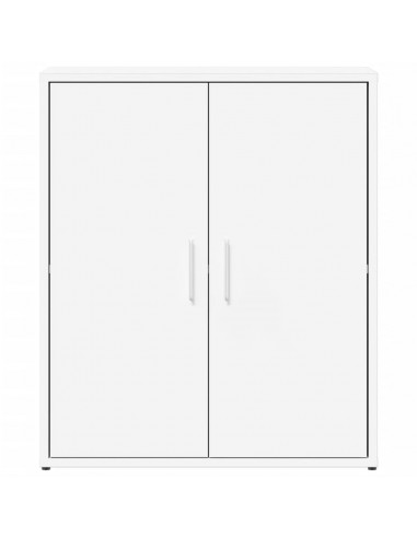 Credenze 2 pz Bianche 60x31x70 cm in Legno Multistrato