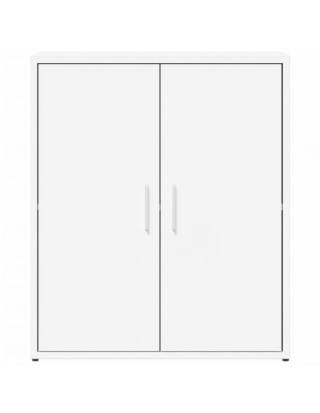 Credenze 2 pz Bianche 60x31x70 cm in Legno Multistrato