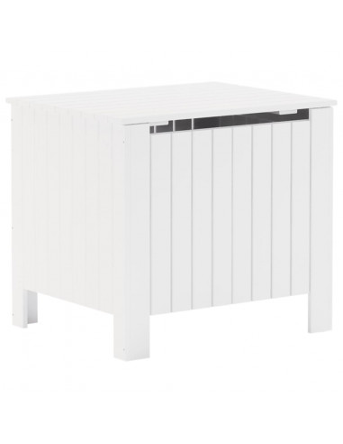 Contenitore con Coperchio RANA Bianco 60x49x54 cm Massello Pino