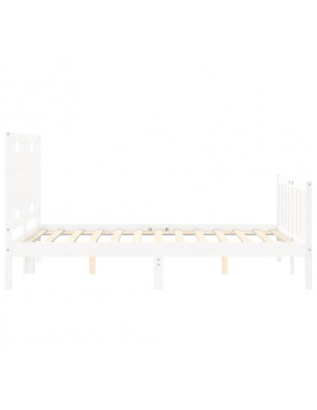 Giroletto con Testiera Bianco Double in Legno Massello