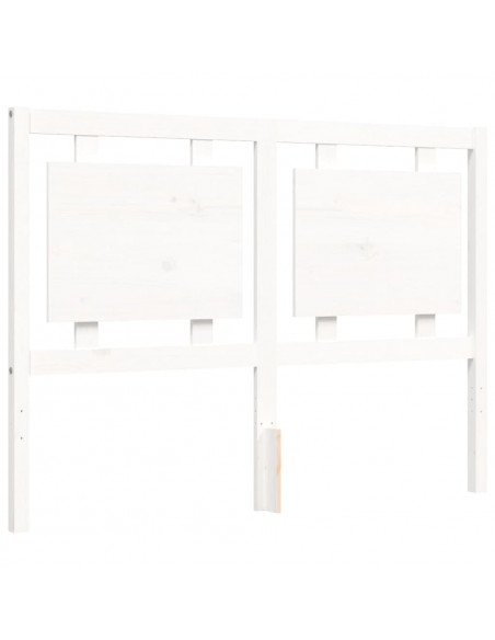 Giroletto con Testiera Bianco Double in Legno Massello