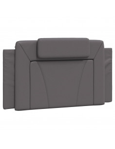 Giroletto con Luci LED Grigio 100x200 cm in Similpelle 2