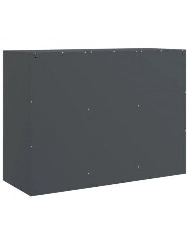 Credenza Antracite 99x39x73 cm in Acciaio