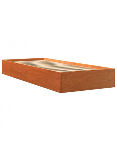 Giroletto Marrone Cera 90x190 cm in Legno Massello di Pino