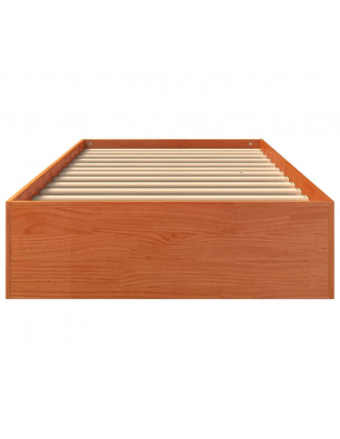 Giroletto Marrone Cera 90x190 cm in Legno Massello di Pino