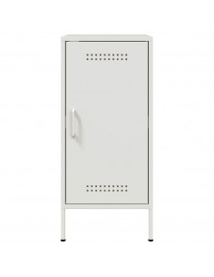 Credenze 2pz Bianche 36x39x79 cm in Acciaio Laminato a Freddo 2