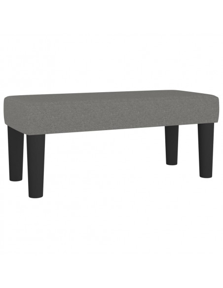 Giroletto a Molle con Materasso Grigio Scuro 80x200 cm Tessuto