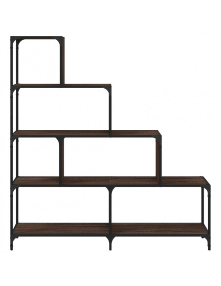 Libreria 4Gradini Rovere Marrone 139x33,5x149 Legno Multistrato