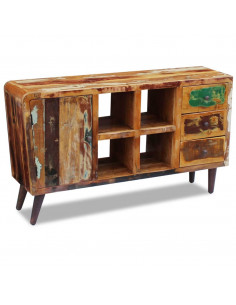 Credenza in Legno Massello di Recupero 150x40x86 cm 2