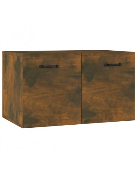 Armadietto a Muro Rovere Fumo 60x36,5x35 cm Legno Multistrato
